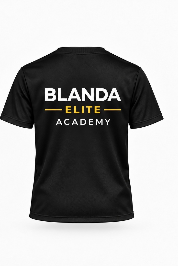 Camiseta oficial de Blanda Elite Academy, por detrás